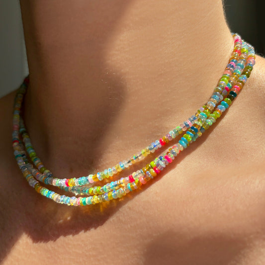 Confetti Multi Opal Necklace