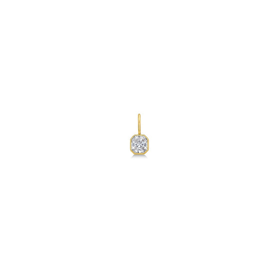 14k gold Aquila Cut Diamond Solitaire Charm