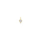 14k gold Shield Diamond Solitaire Charm
