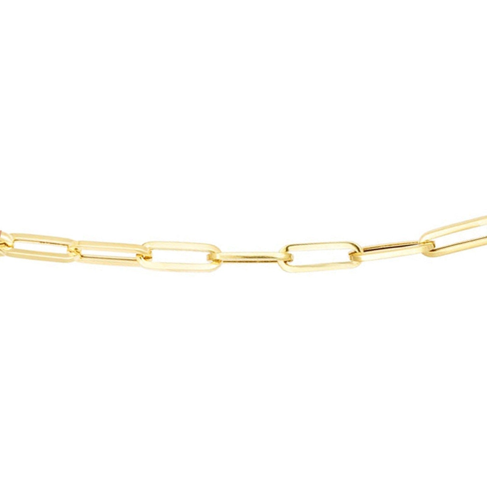14k gold Chunky Paperclip Chain Necklace