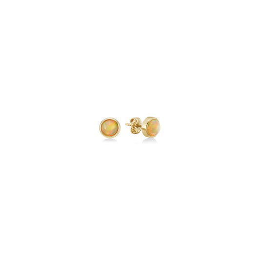 14k gold Ethiopian Opal Stud Earrings