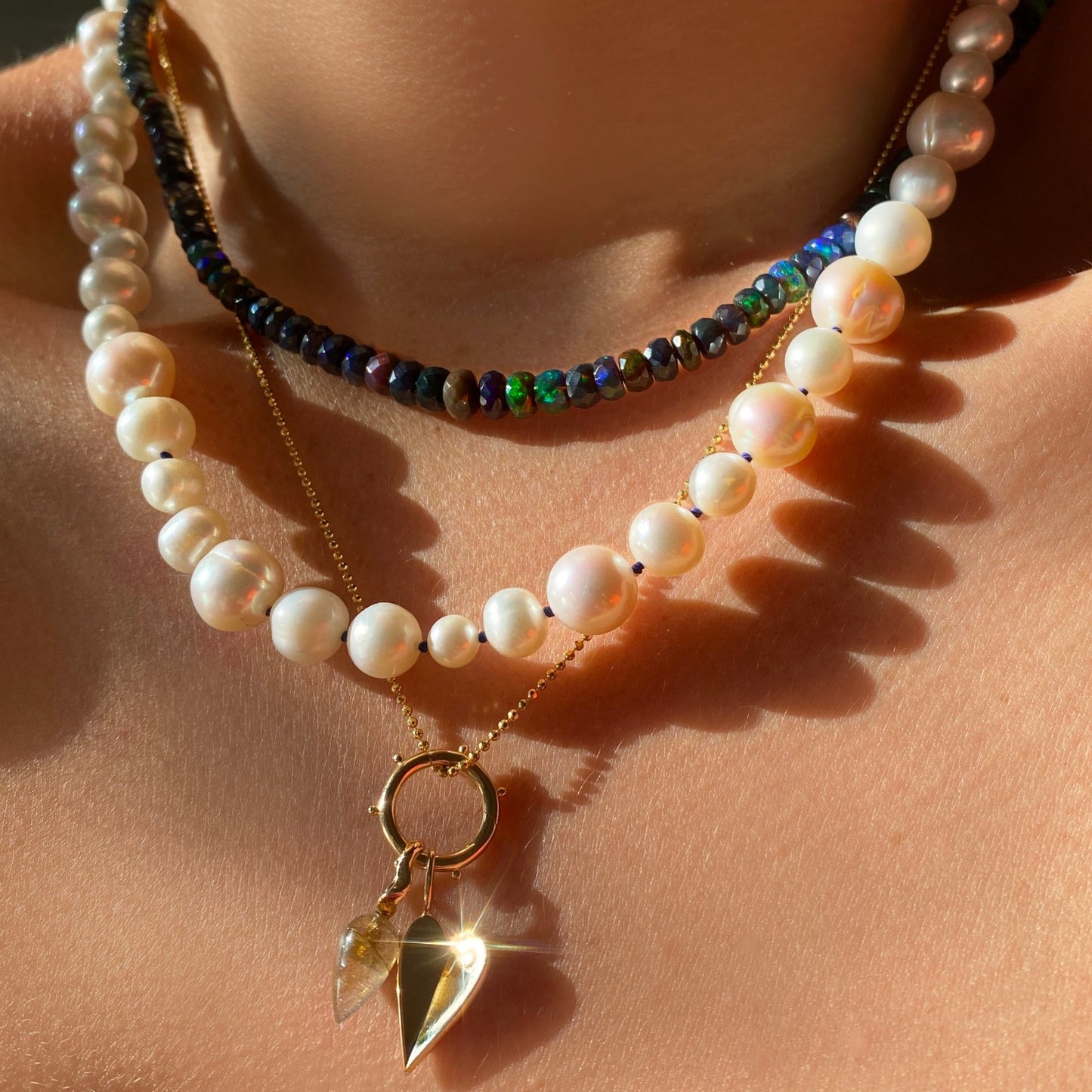 Color + Pearls Necklace