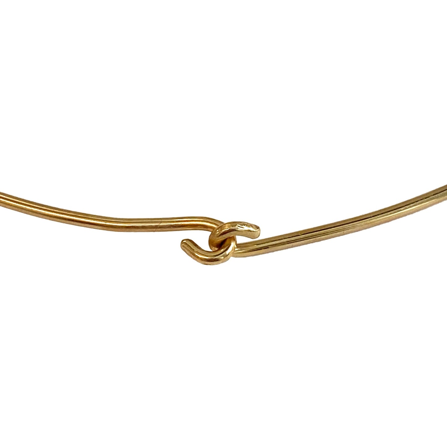 14k gold Wire Choker Necklace back