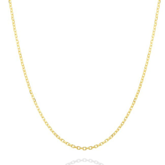 14k gold Diamond Cut Cable Chain Necklace