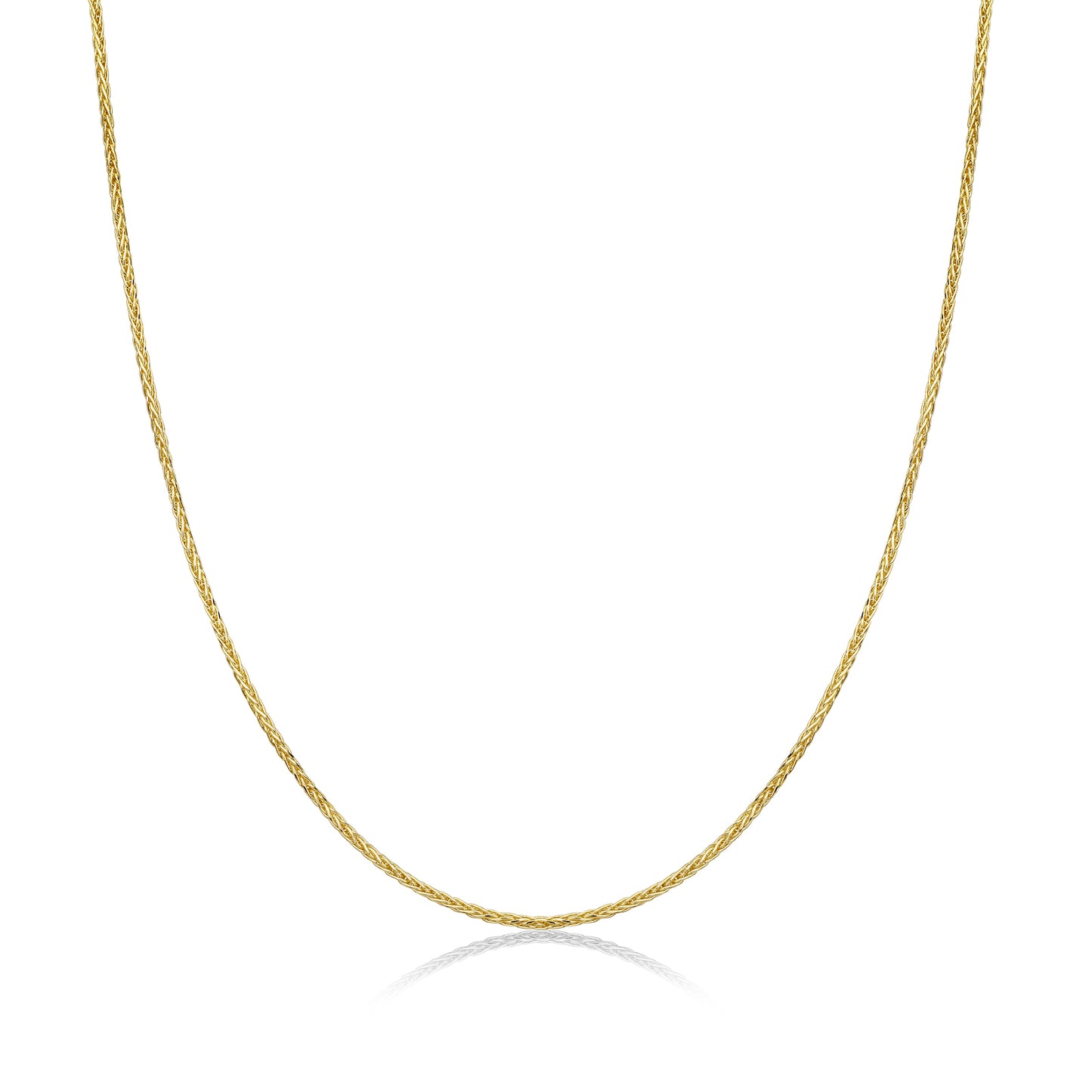 14k gold Wheat Chain Necklace