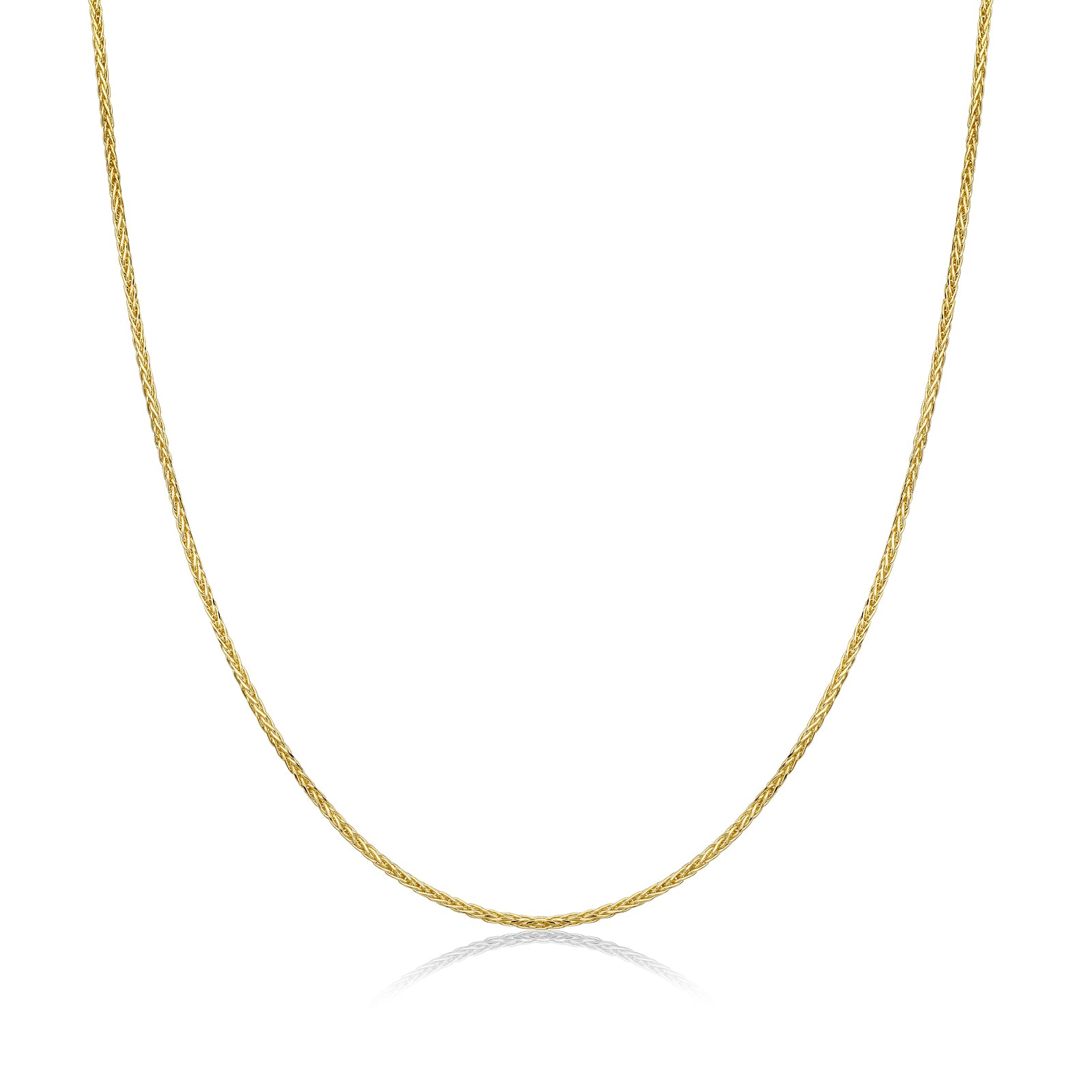 14k gold Wheat Chain Necklace