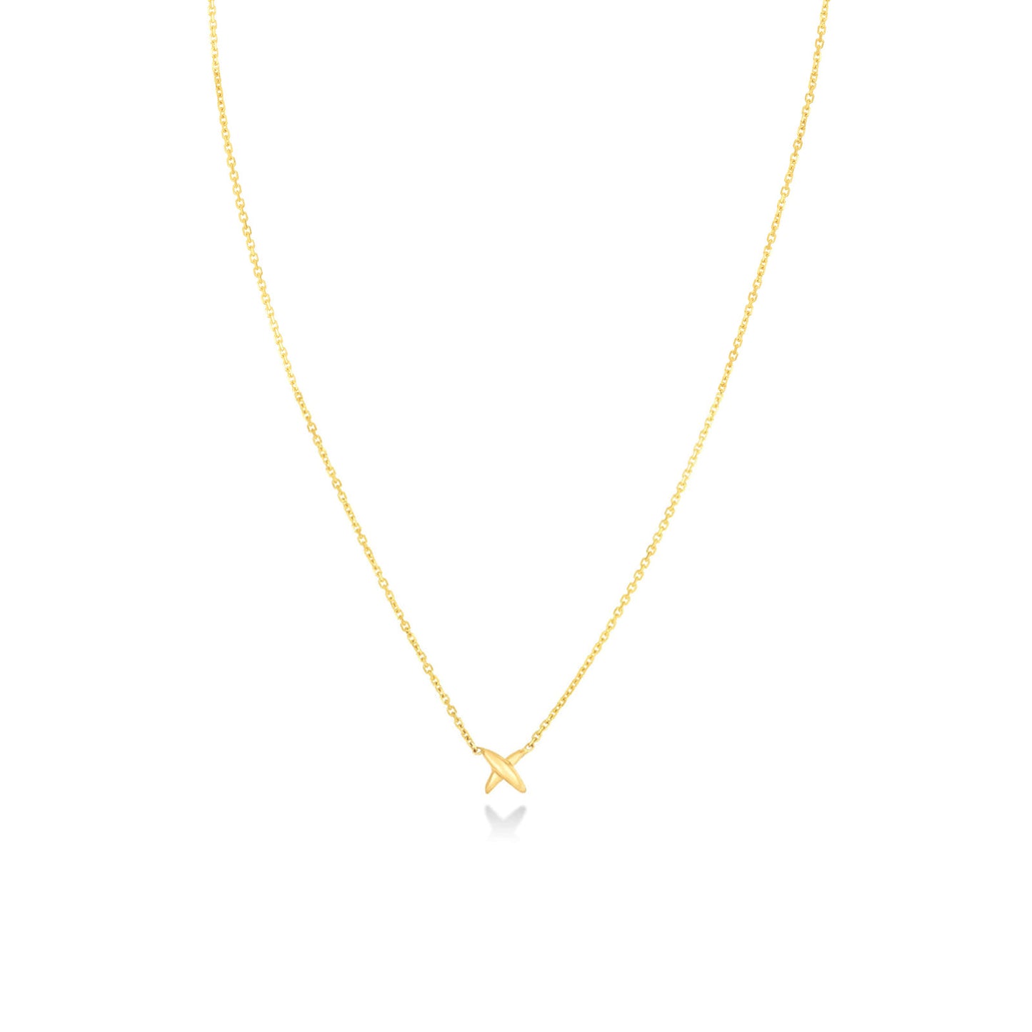 14k gold Stitch Necklace