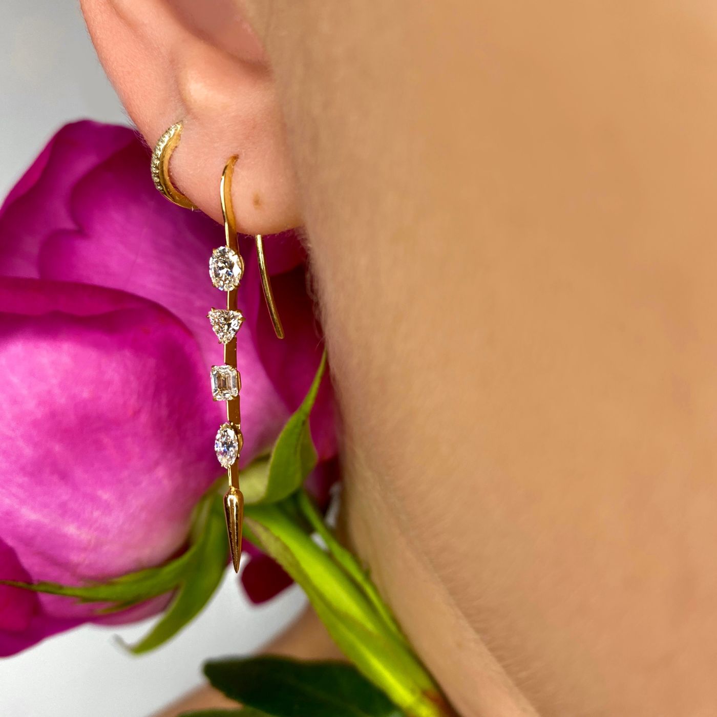 Valentines Day Gift Guide: Multi colored opals with smooth rondels and faceted beads in shades of pink, red, orange, fuchsia, black, blue, green and yelow 