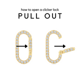 Small Paperclip Link Charm Lock
