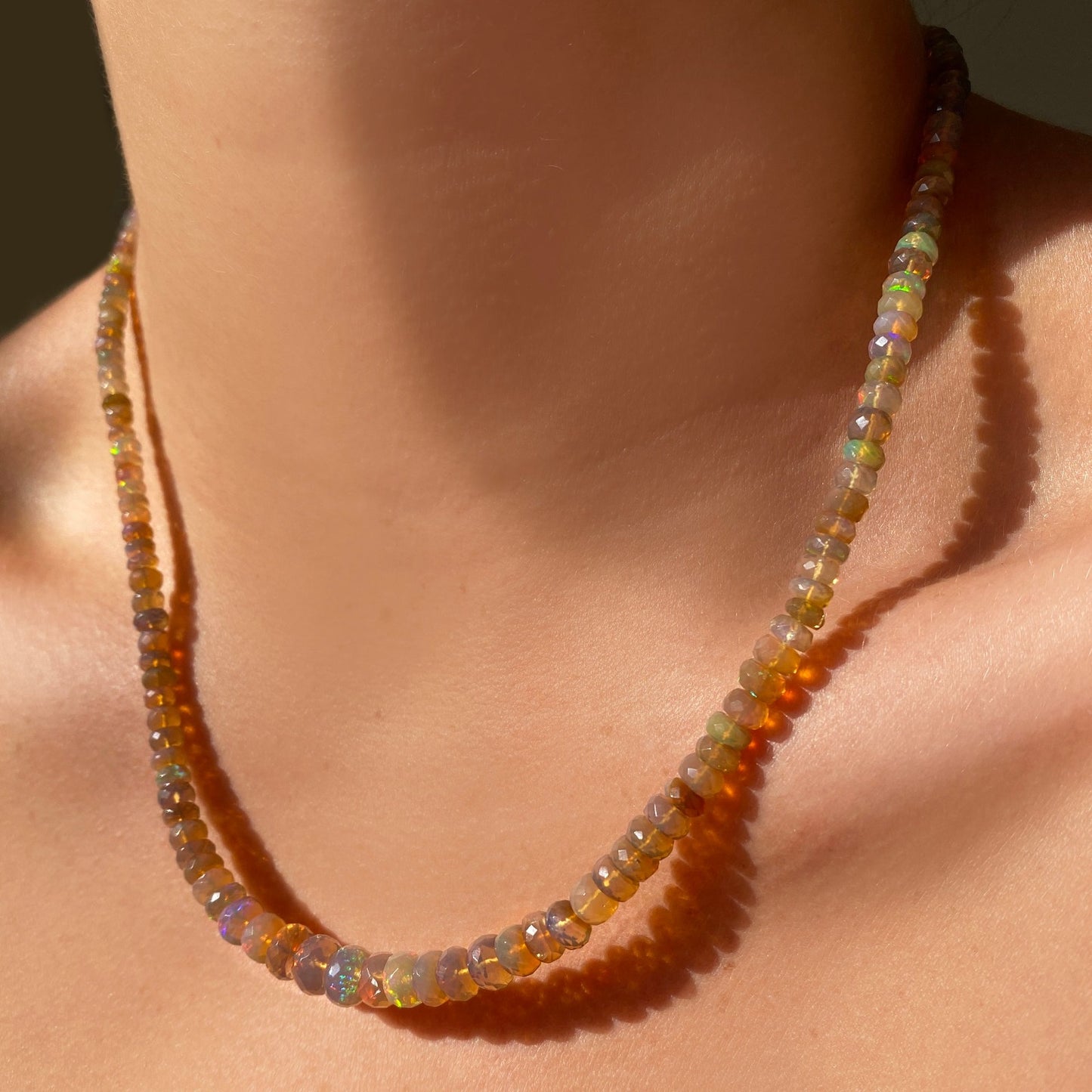 Opals on Mars Faceted Opal Necklace