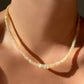 Golden Hour Faceted Opal Necklace