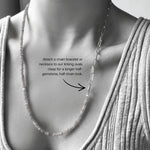 Evolution clasp necklace paired with a chunky chain bracelet to create a part gemstone, part chain link necklace.
