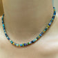 Green Multi Faceted Opal Necklace