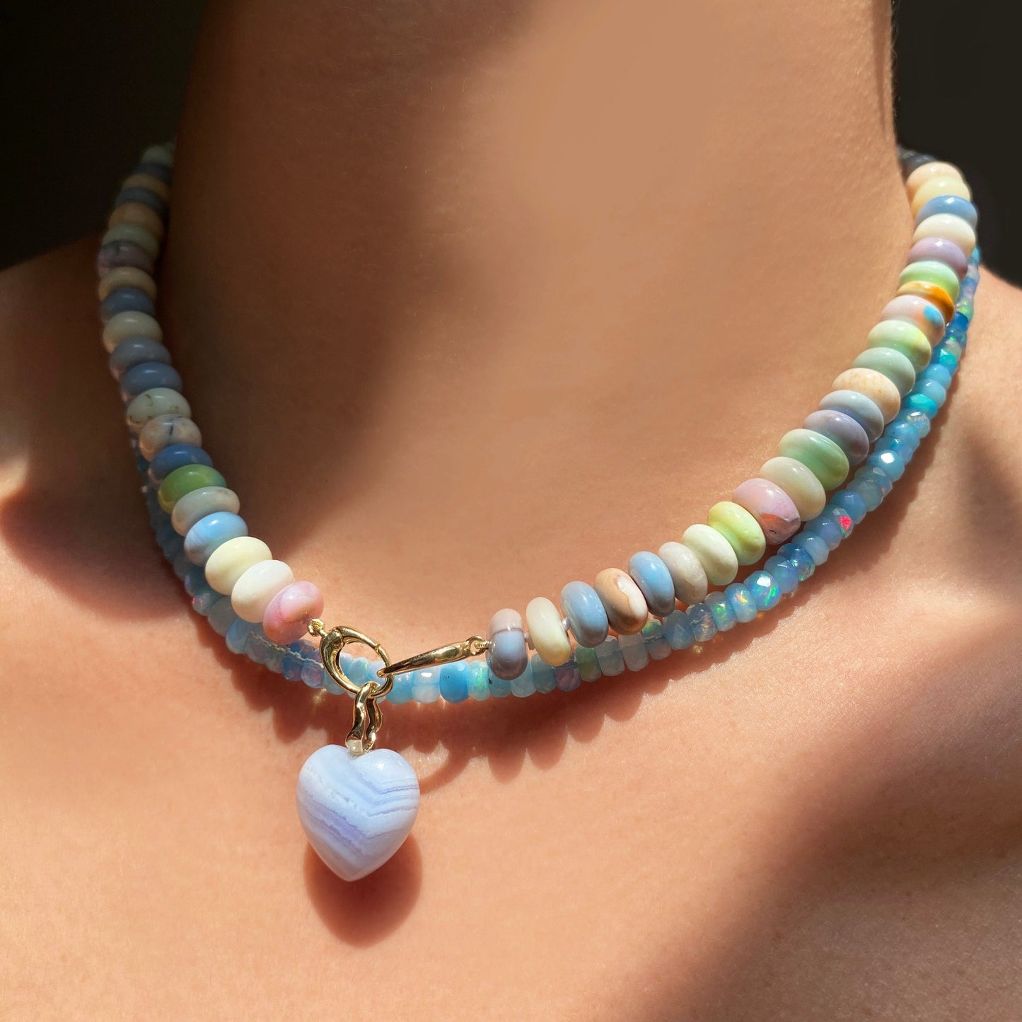 Chunky Pastel Opal Necklace