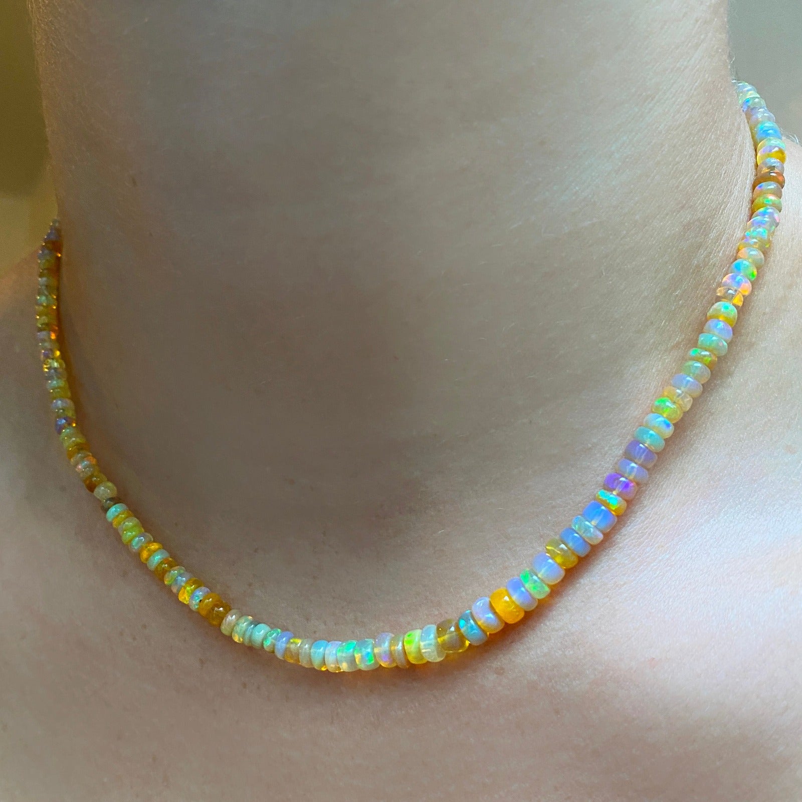 Natural Yellow Opal Necklace hotsell