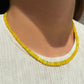 Bright Yellow Opal Necklace