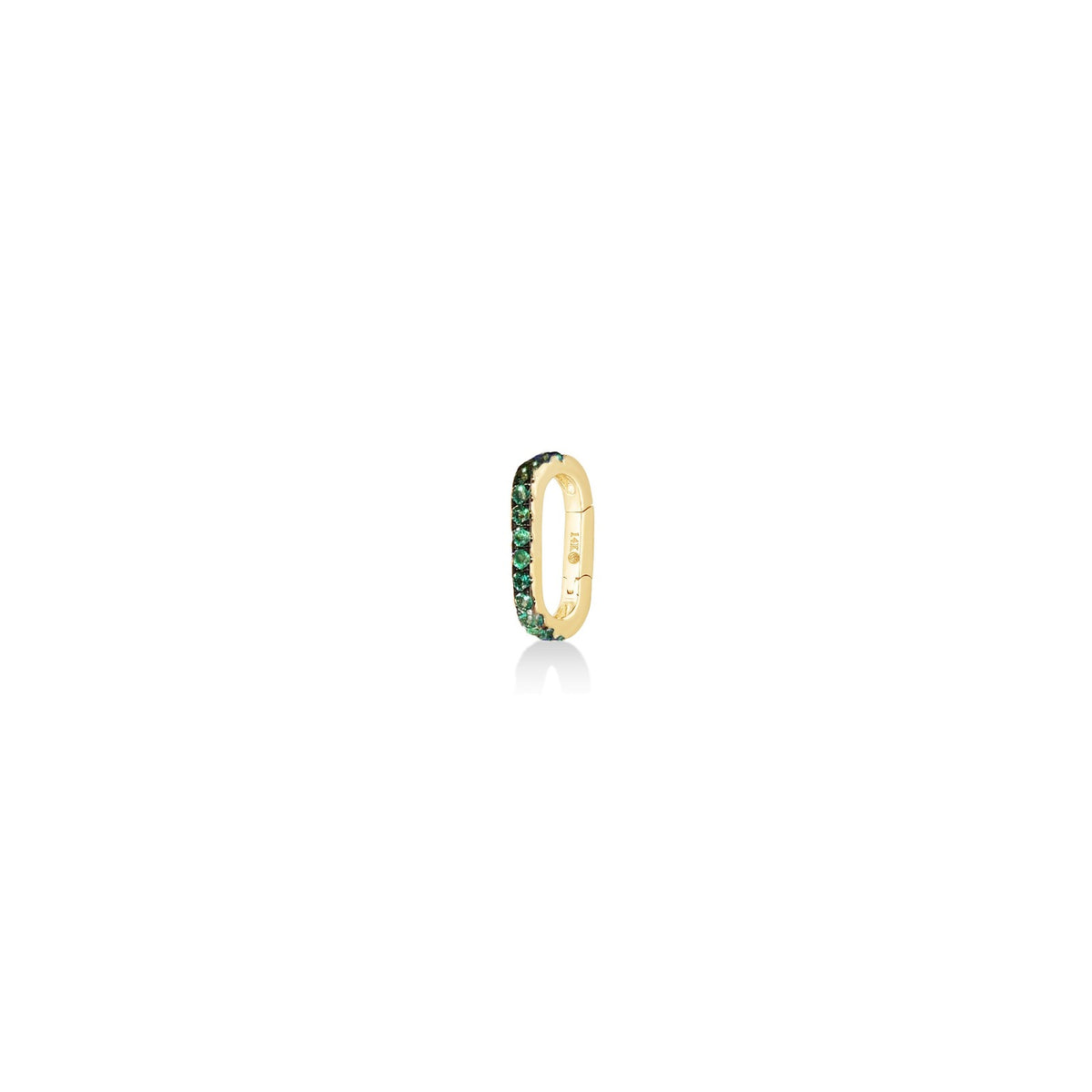 Small Emerald Charm Lock