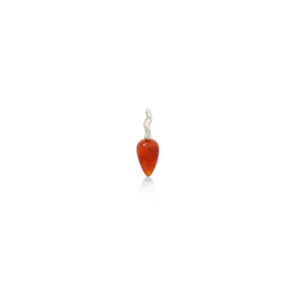 Carnelian Drop Charm
