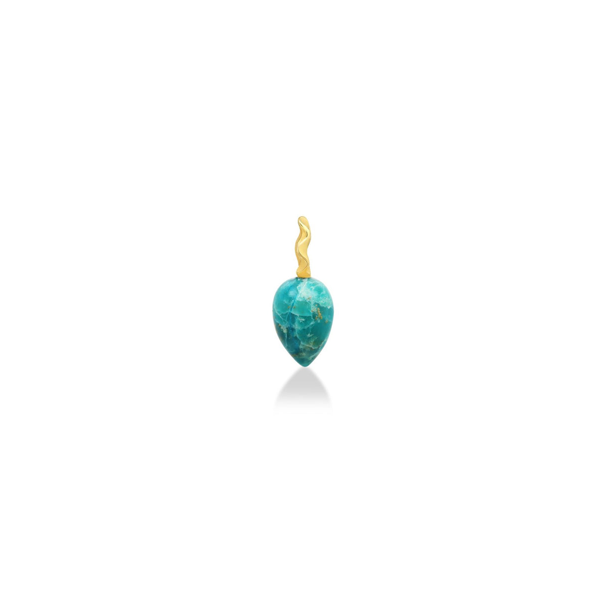 Chrysocolla Drop Charm