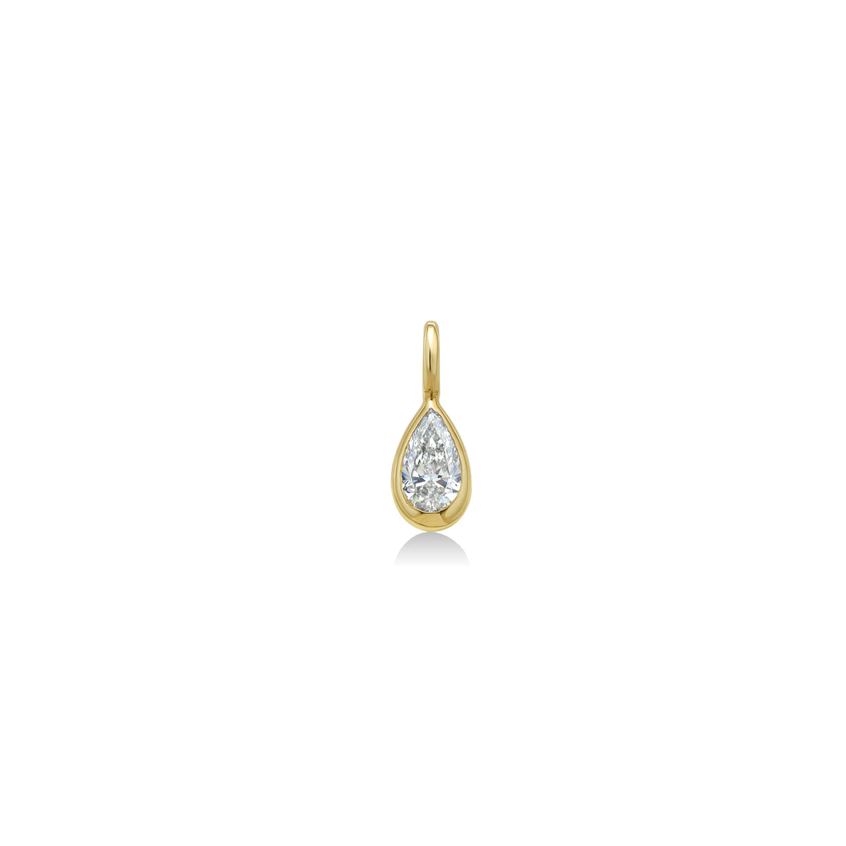 Molten Solitaire Charm Pear