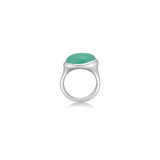 Molten Pebble Ring: Chrysoprase