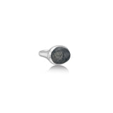 Molten Pebble Ring: Rutilated Quartz