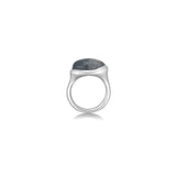 Molten Pebble Ring: Rutilated Quartz