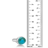 Molten Pebble Ring: Turquoise