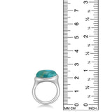 Molten Pebble Ring: Turquoise