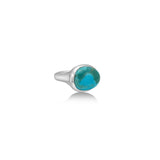 Molten Pebble Ring: Turquoise
