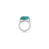 Molten Pebble Ring: Turquoise