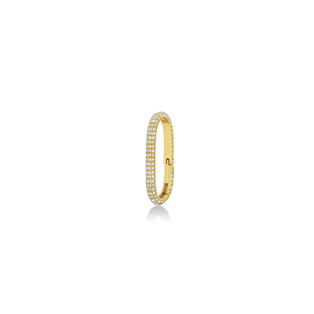 Pavé Oval Charm Lock