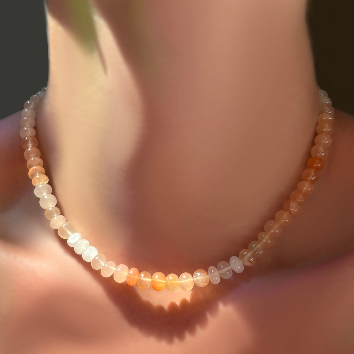 Ombré Strawberry Quartz Necklace