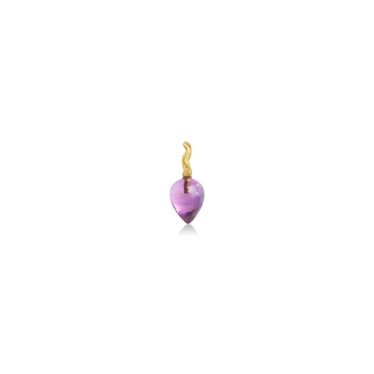 Amethyst Drop Charm