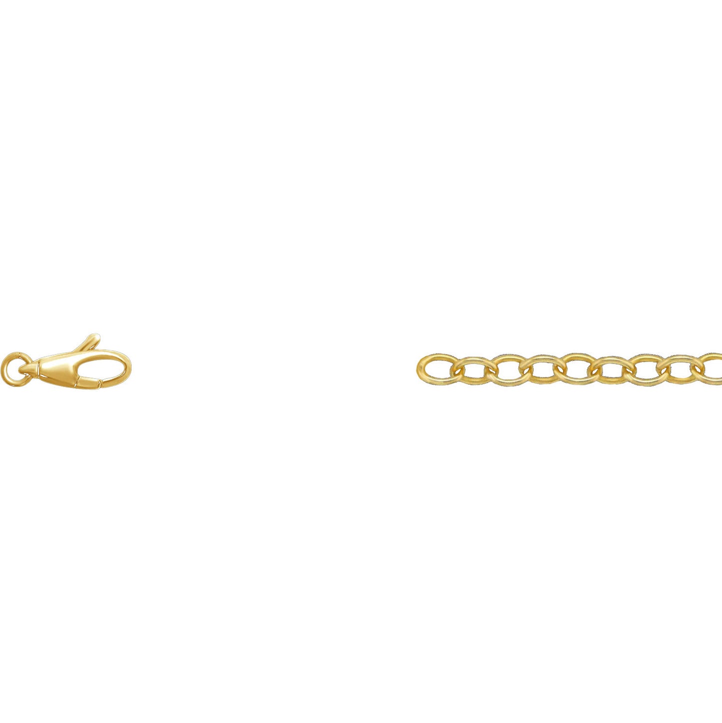 14k lobster clasp.