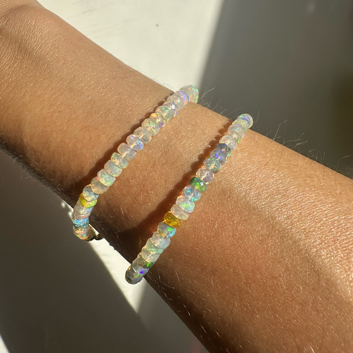 Multi Faceted Opal Bracelet