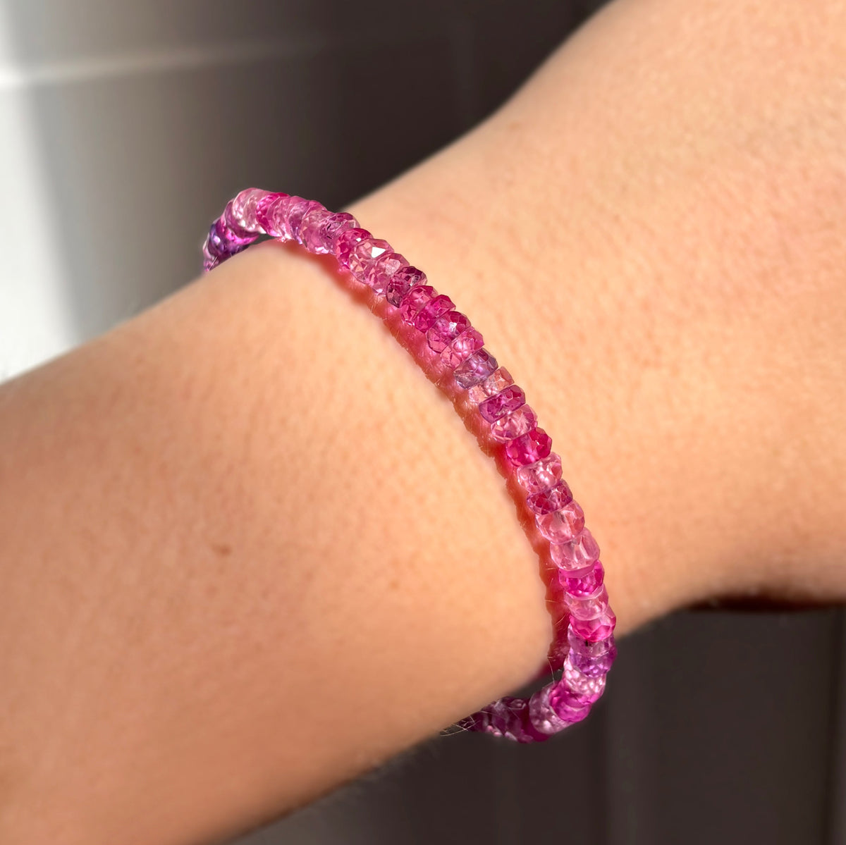 Faceted Sapphire Bracelet