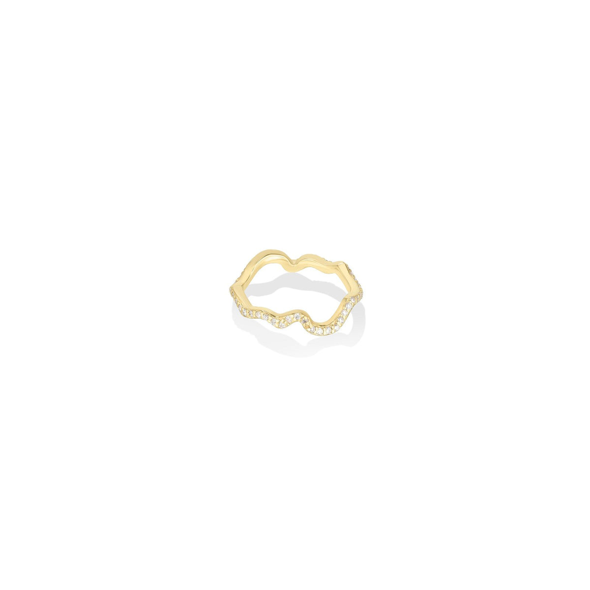 Ripple Ring Full Pavé