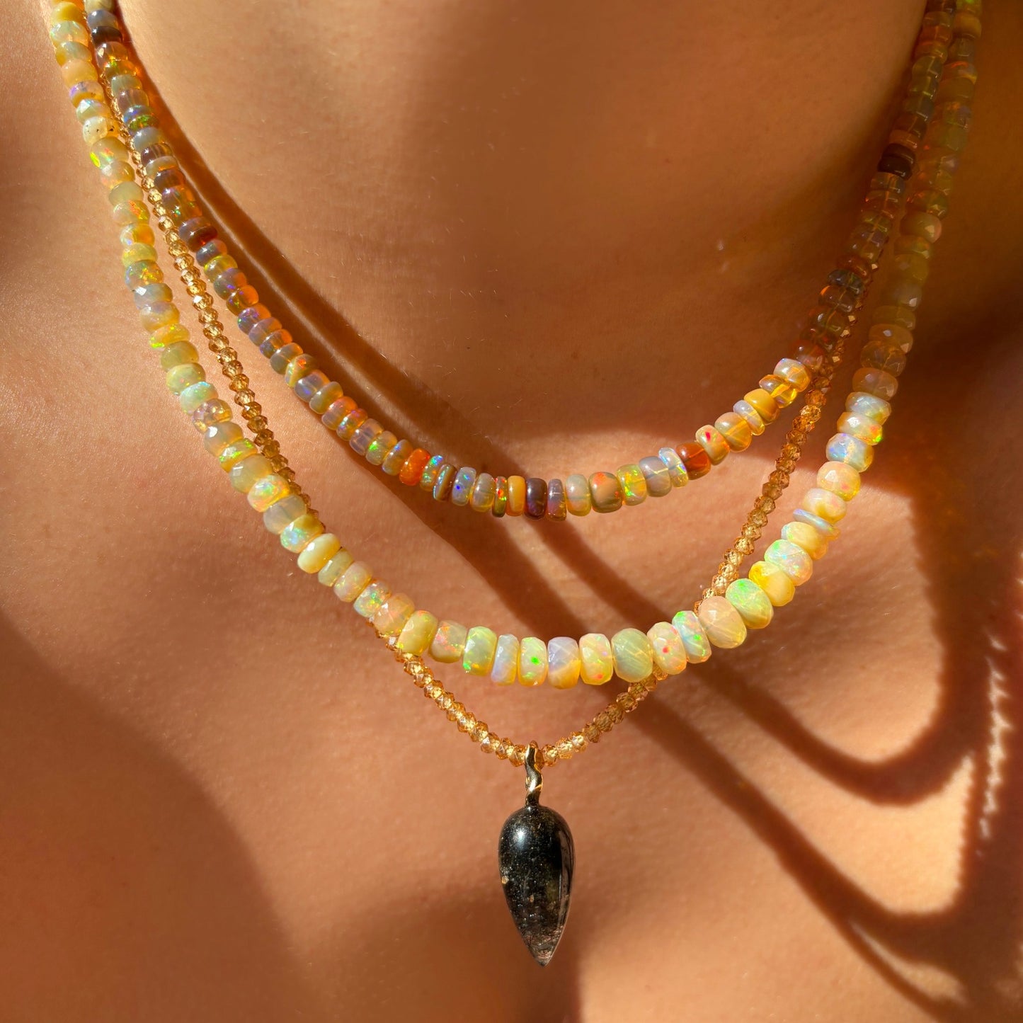 Happy Hour Faceted Opal Necklace