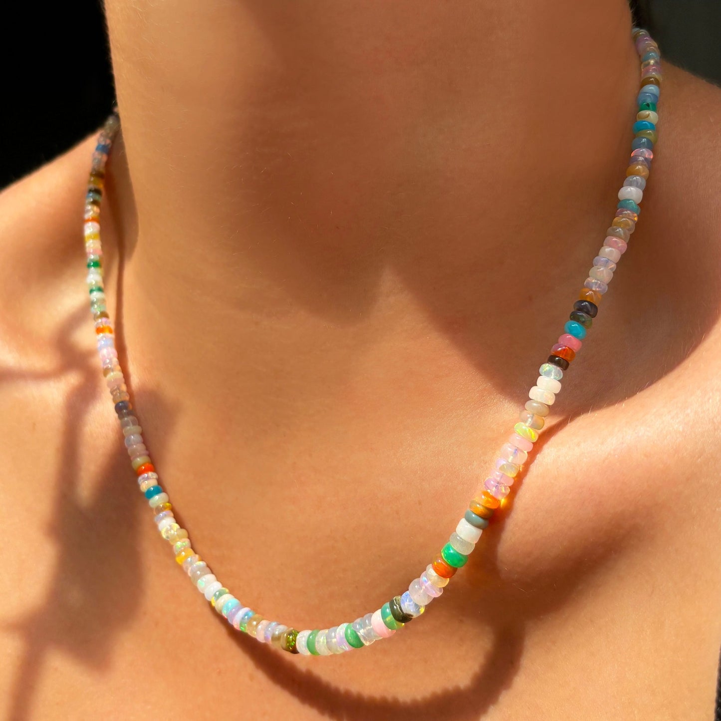 Mermaid Disco Opal Necklace