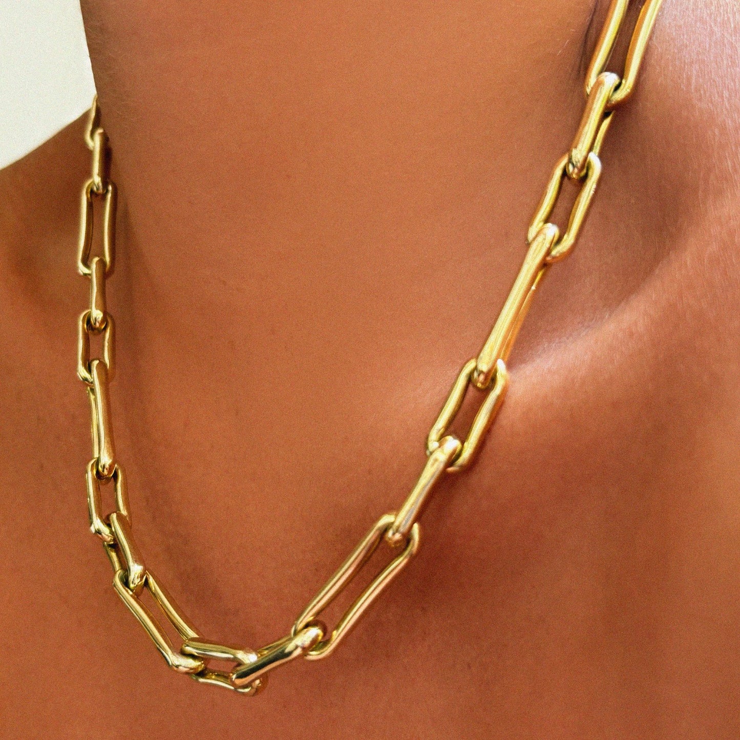 Molten Link Chain Necklace