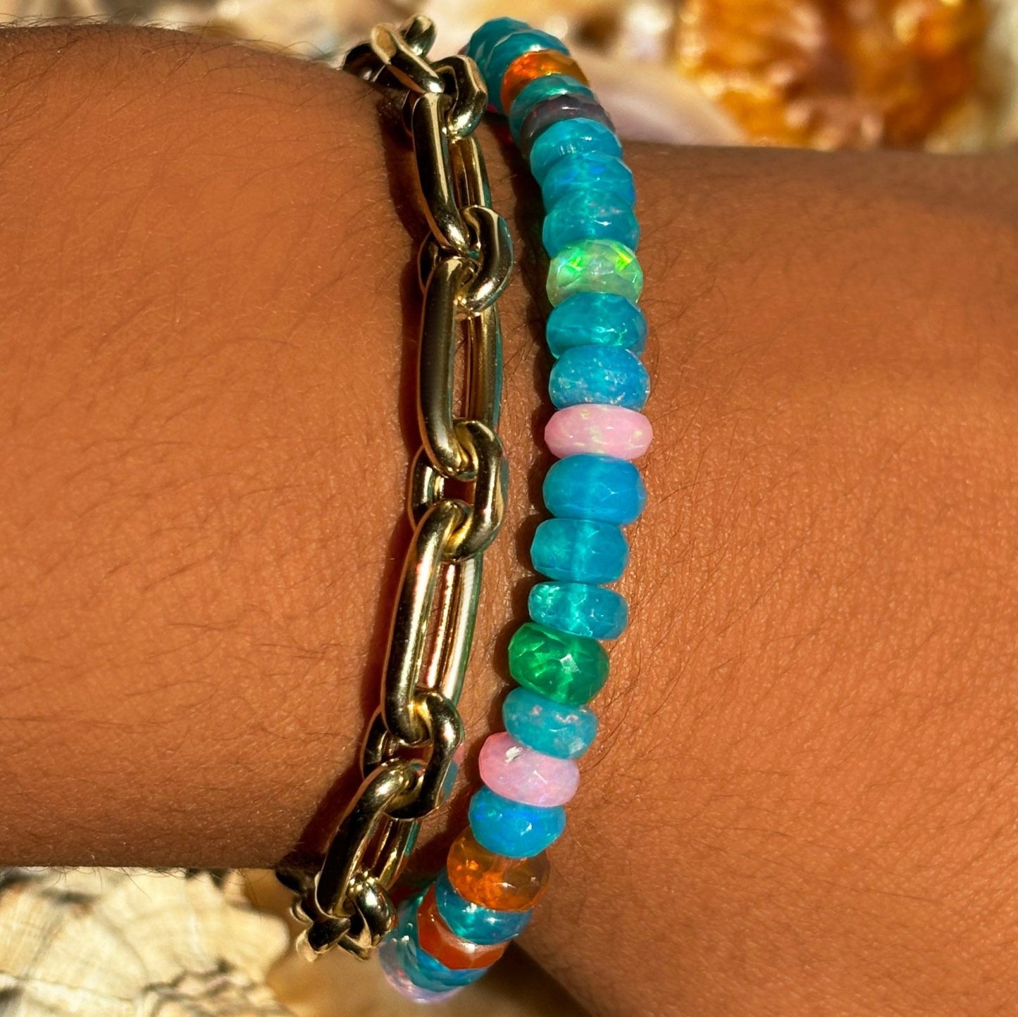 Mykonos Disco Opal Bracelet