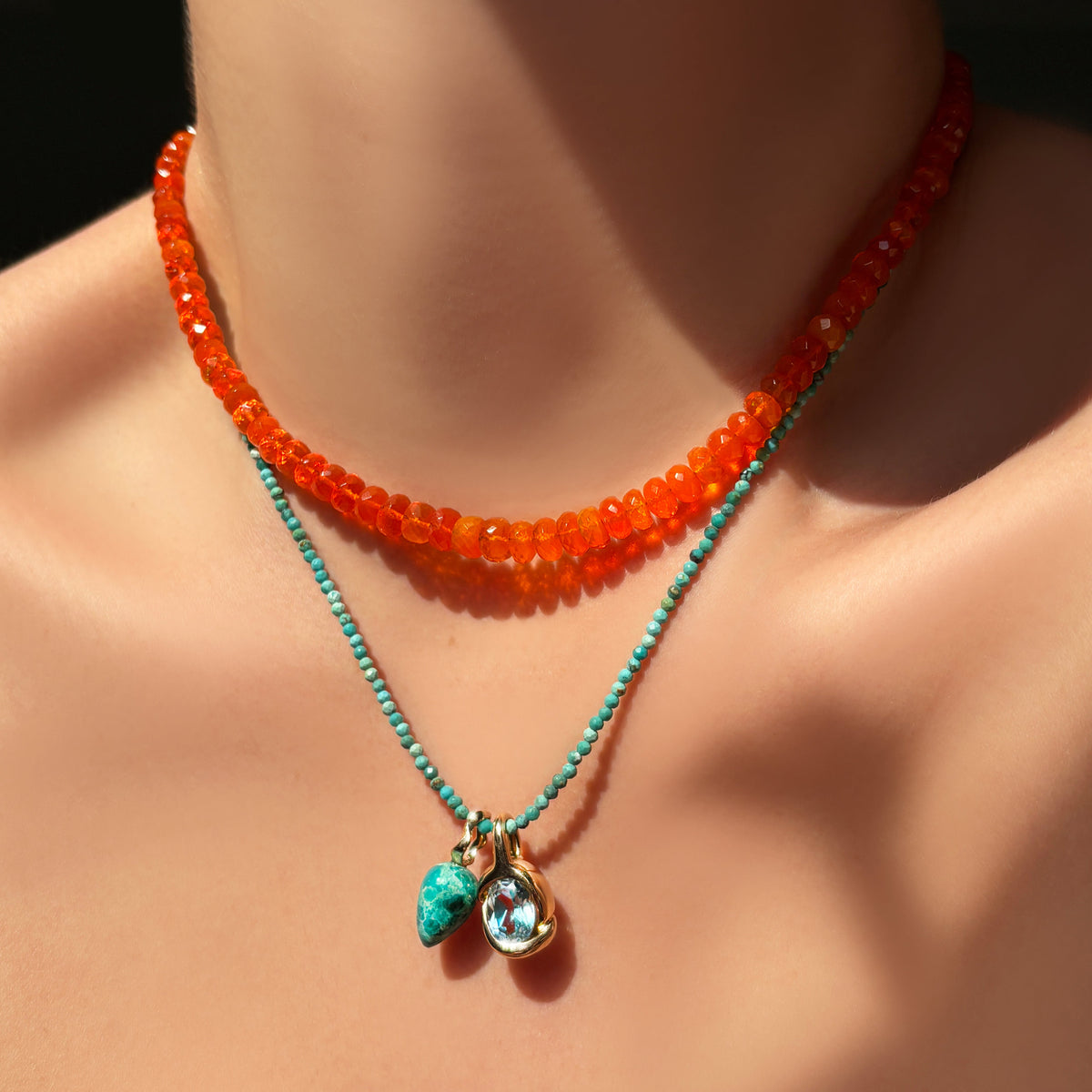 Slim Gemstone Necklace
