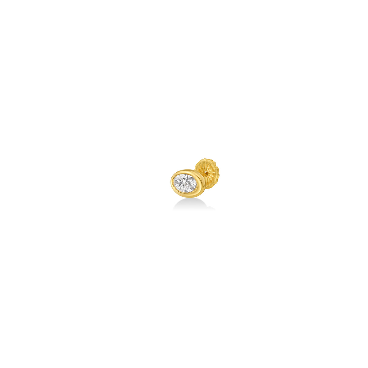 Molten Solitaire Stud Oval