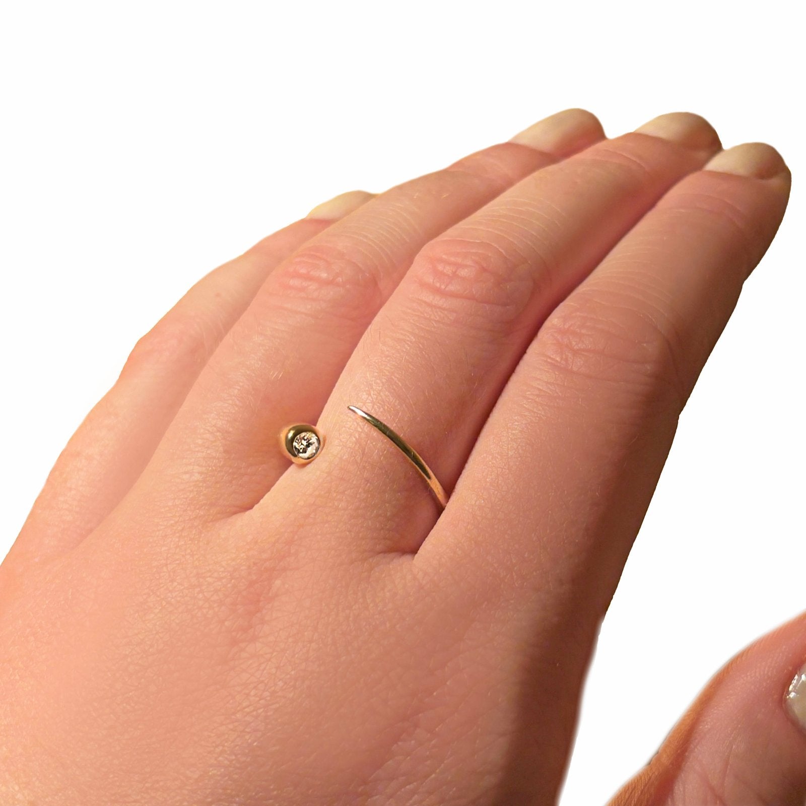 Quill Bypass Ring: Ruby – AMANDA PEARL