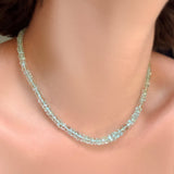 Faceted Aquamarine Necklace