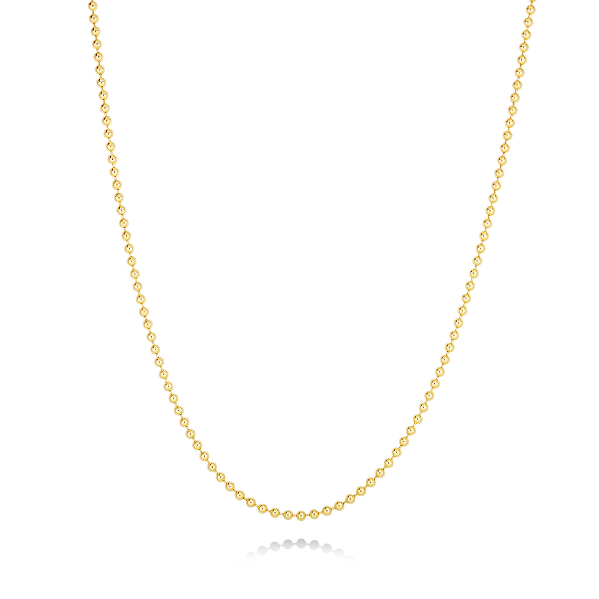 2mm Bead Chain Necklace