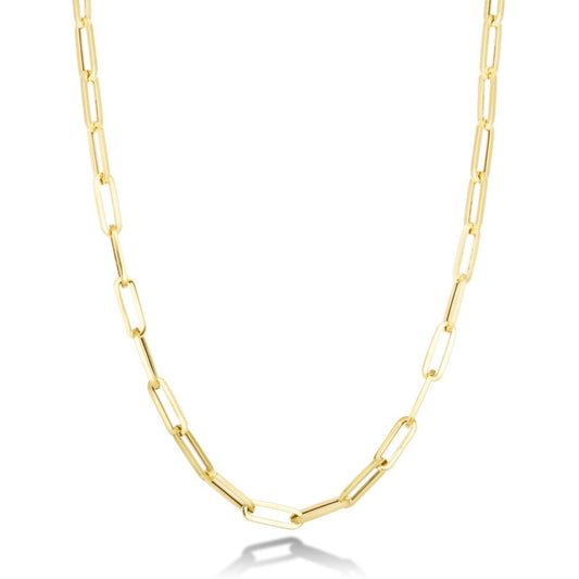 14k gold Chunky Paperclip Chain Necklace