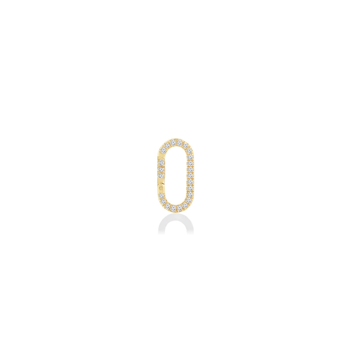 Medium Pavé Face Charm Lock