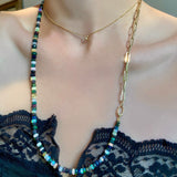 Double Shade Welo Opal Necklace